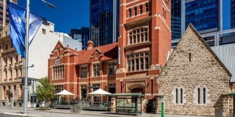 The front of Curtin St Georges Terrace