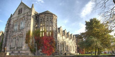 The front of the Aberdeen campus building