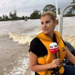 Curtin graduate Danica reporting from floods