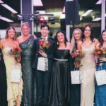 A group of FBL students pose for a photo at the Faculty of Business and Law Ball.