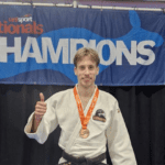 Thomas Knights winning bronze at the Uni Nationals competition.