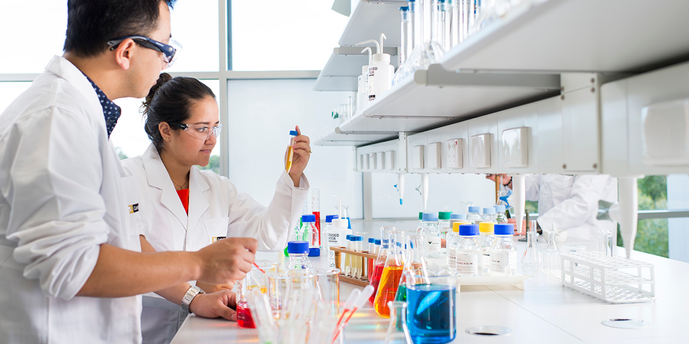 Scientists in a lab.