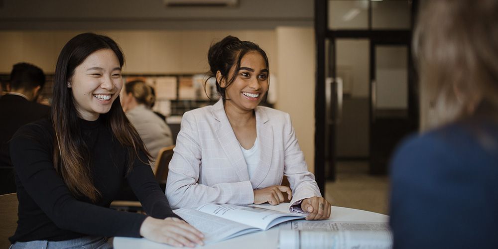 Students in a meeting