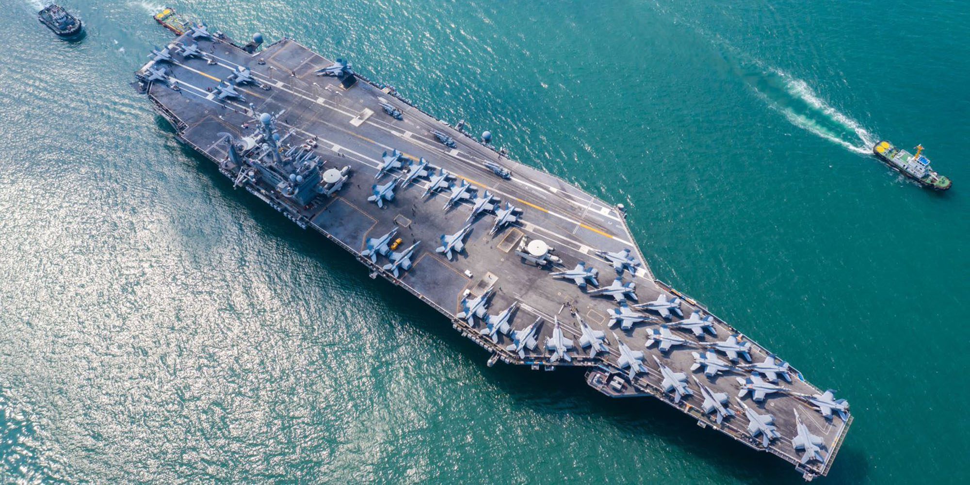 An aircraft carrier group