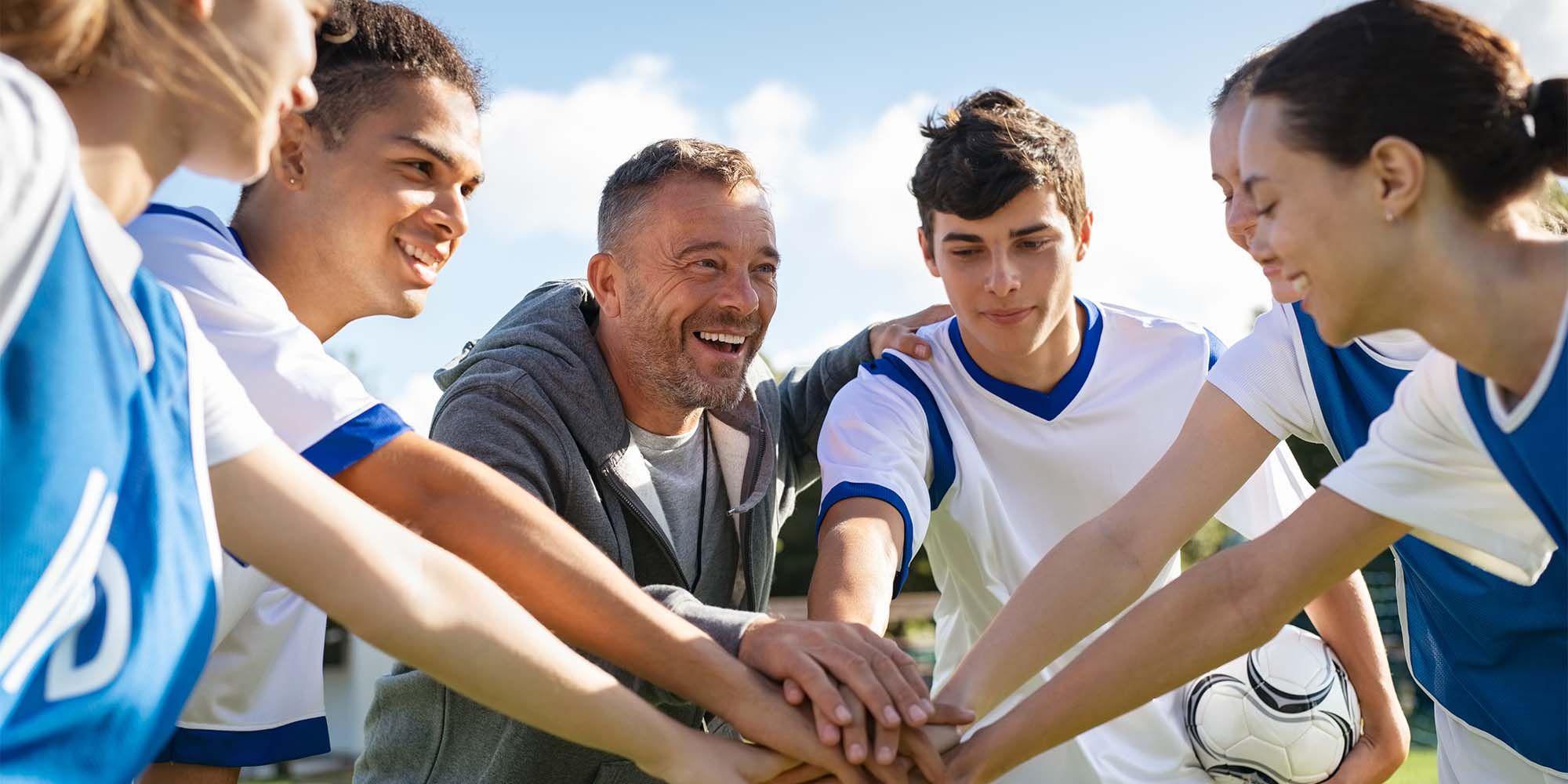 Students playing sport