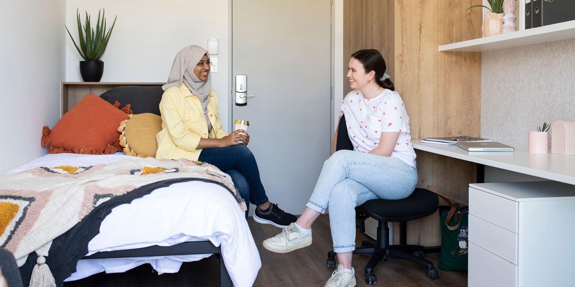 St Catherines students in a dorm