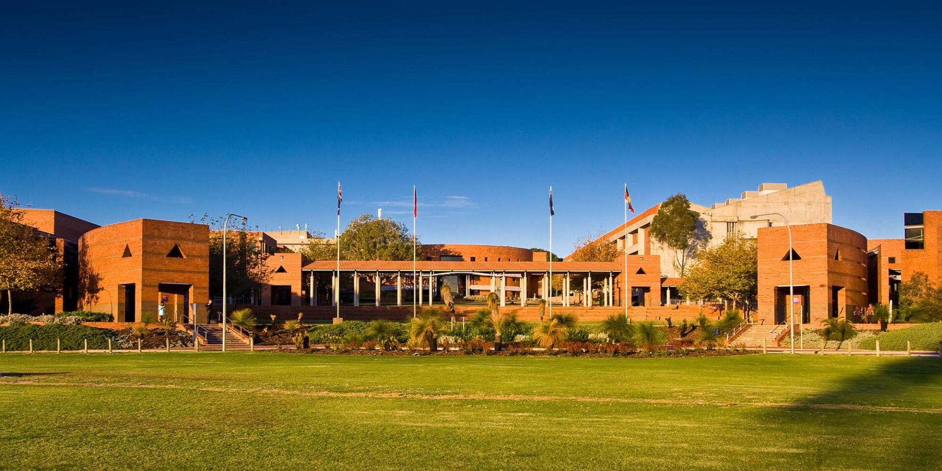 Wide shot of Curtin's main Perth campus